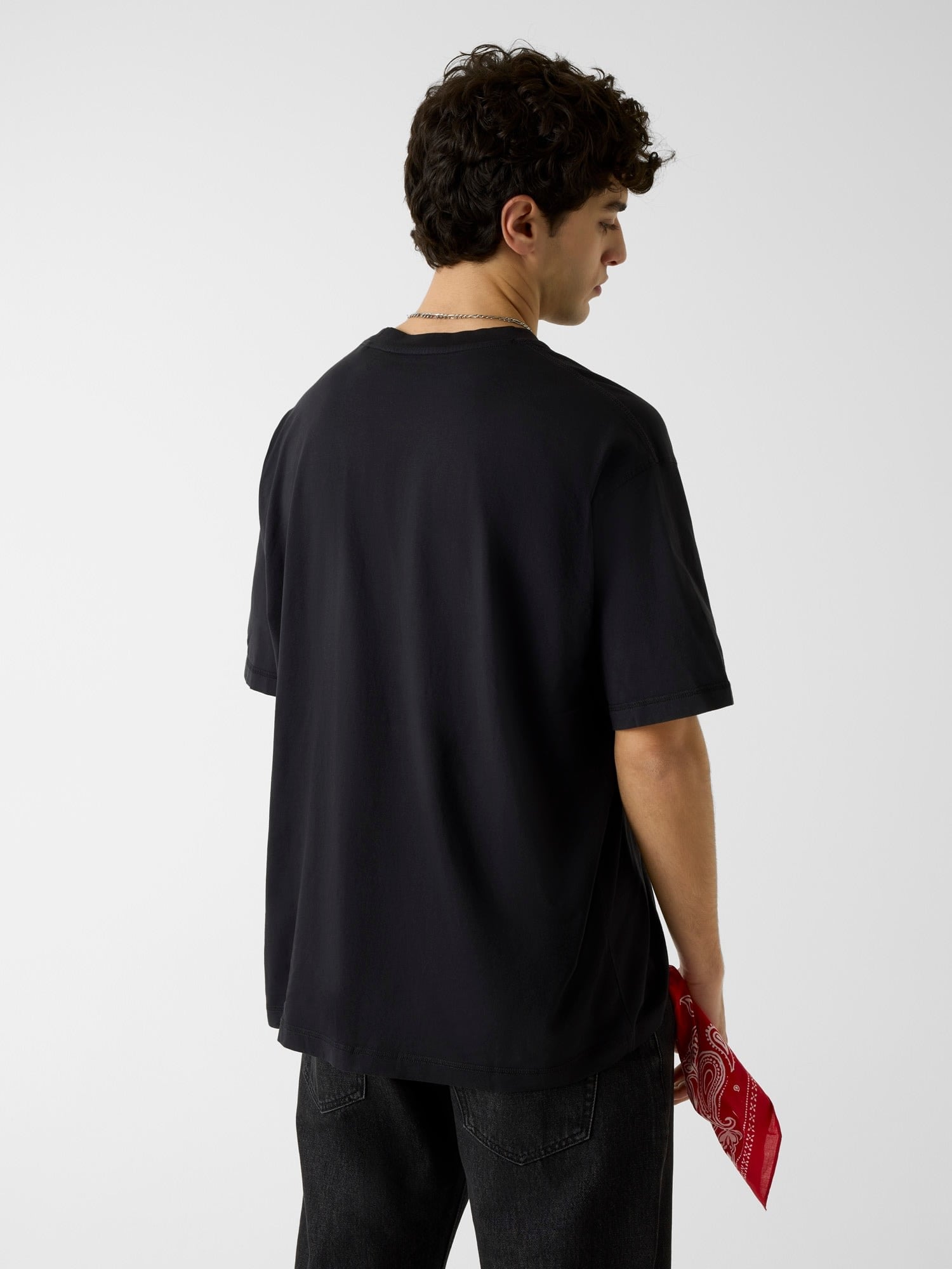 GUESS JEANS/(M)OS Printed Tee ゲス トップス カットソー・Tシャツ ブラック ホワイト