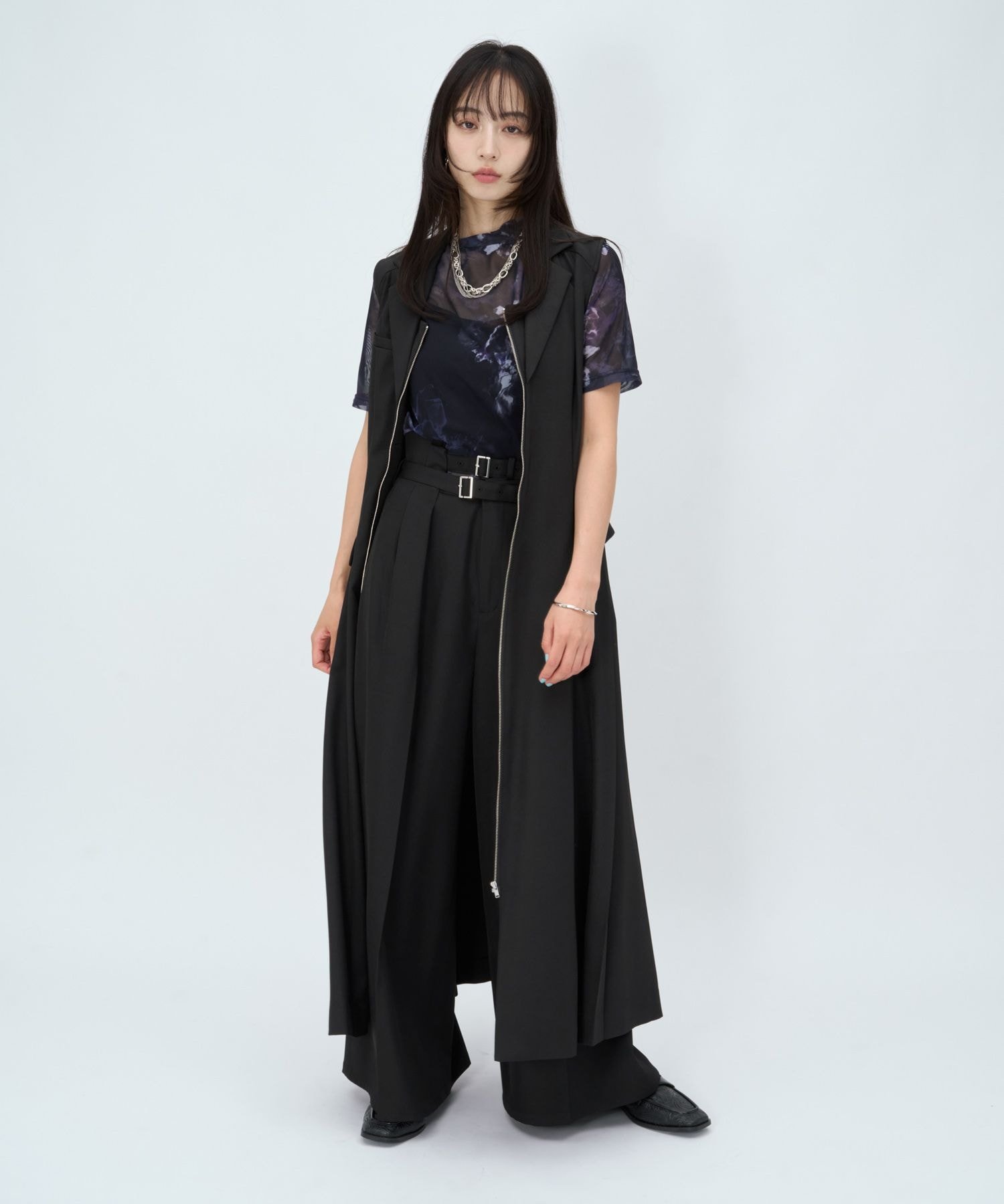 HARE シャープ*ZIPテーラージレワンピース ハレ ワンピース・ドレス ワンピース カーキグリーン ブラック