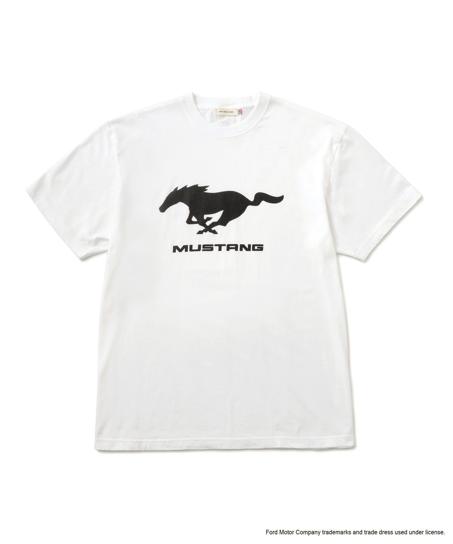 【GOOD ROCK SPEED/グッドロックスピード】マスタングモチーフTシャツ ジュン スタンダード ピックス トップス カットソー・Tシャツ グレー ホワイト