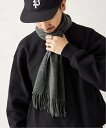 カシミヤ マフラー（メンズ） 【SALE／30%OFF】JOURNAL STANDARD relume Relume カシミヤ ソリッド マフラー ジャーナル スタンダード レリューム ファッション雑貨 マフラー・ストール・ネックウォーマー ブラック【送料無料】