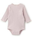 【SALE/20%OFF】petit main メロウロンパース ナルミヤオンライン マタニティウェア・ベビー用品 ロンパース・カバーオール ホワイト パープル(4)