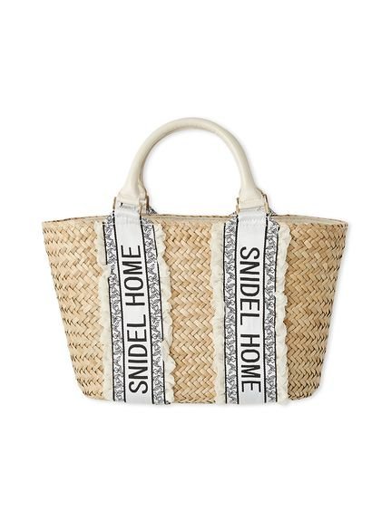 【SALE／40%OFF】SNIDEL HOME ロゴテープかごバッグ スナイデルホーム バッグ その他のバッグ ブラック【送料無料】のサムネイル