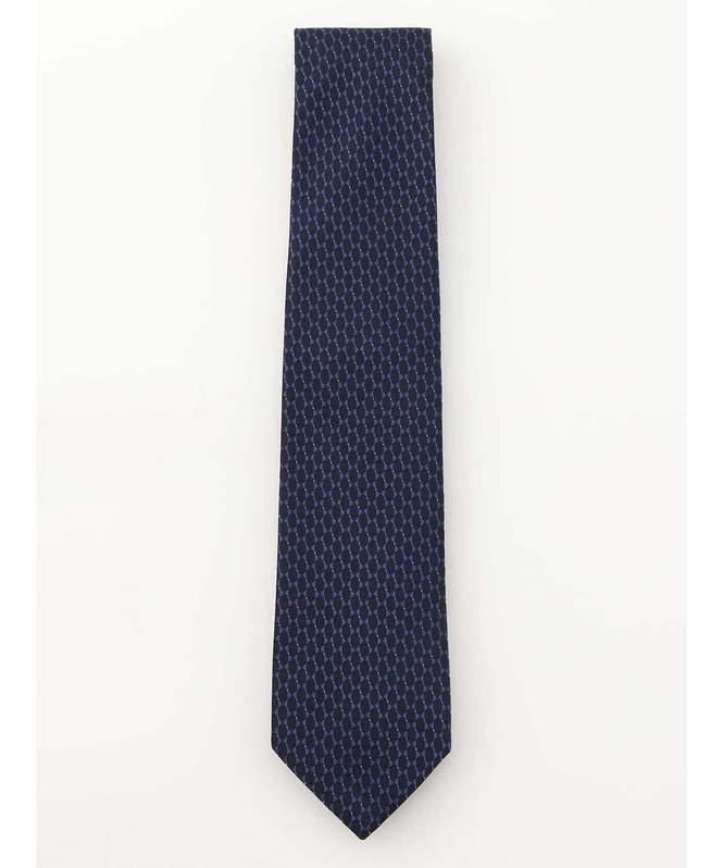 Aquascutum MEN ハニカムパターン小剣クレスト アクアスキュータム スーツ・フォーマル ネクタイ・蝶ネクタイ ネイビー ピンク【送料無料】