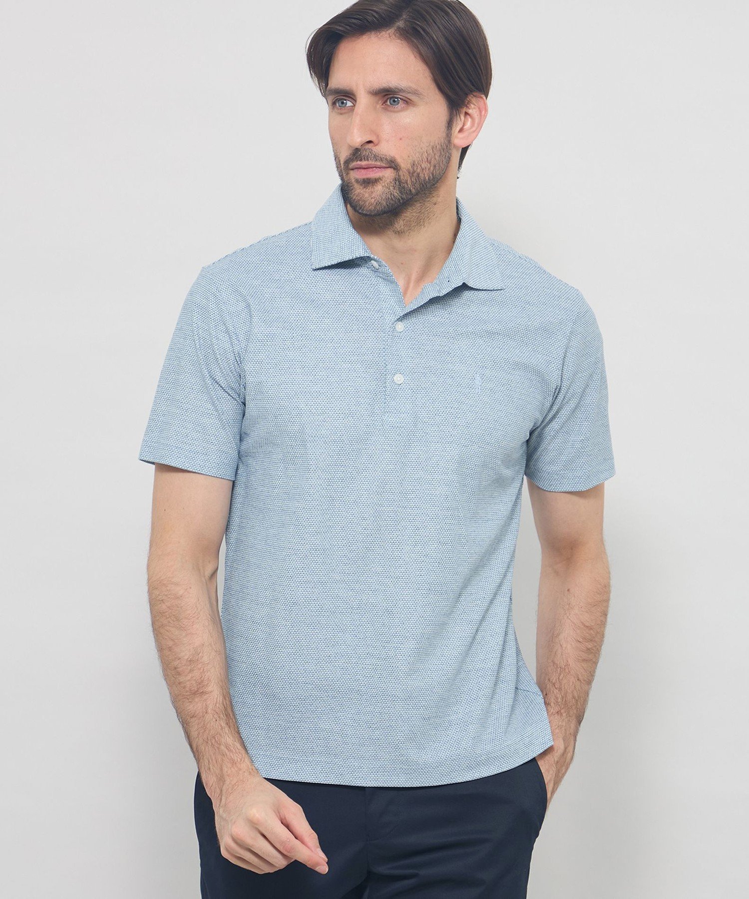 【LEON掲載】【Brighton Polo】ブライトンポロシャツ マッキントッシュ ロンドン トップス ポロシャツ ブルー イエロー パープル