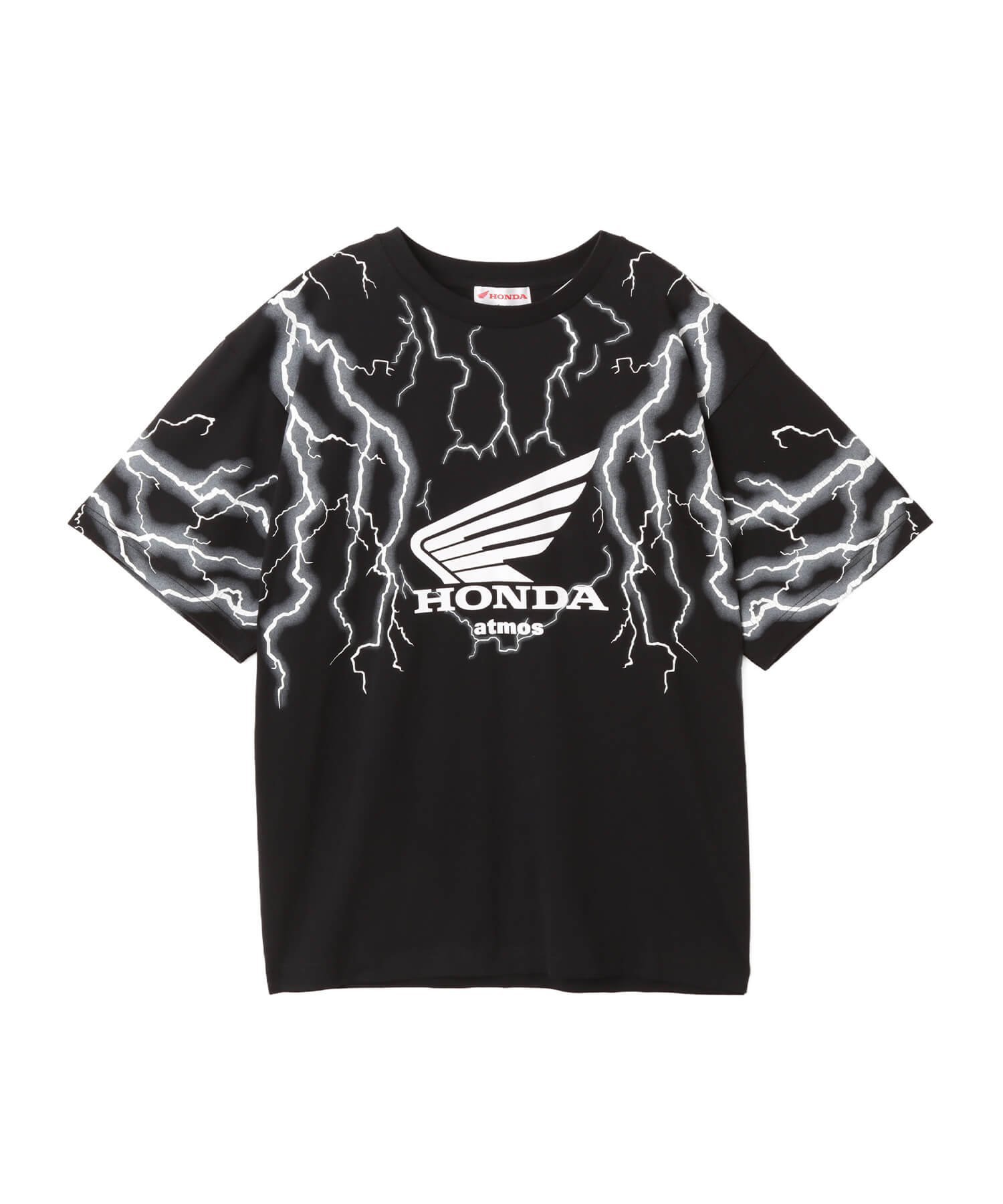 atmos atmos x HONDA Thunder T-shirt BLACK アトモス トップス カットソー・Tシャツ ブラック