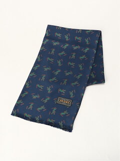 Beams Plus Silk Cricket Scarf 11-45-0782-107: Navy Beams Plus Silk Cricket Scarf 11-45-0782-107: Navy