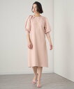 【SALE/50%OFF】ANAYI レーヨンポリエステルドッキングワンピース アナイ ワンピース・ドレス ワンピース ピンク ブラック【送料無料】