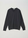 ジョンスメドレー JOHN SMEDLEY High V-neck Long sleeved Pullover ｜ OSMOND ｜ 30G MODERN FIT ジョンスメドレー トップス ニット ブラック【送料無料】