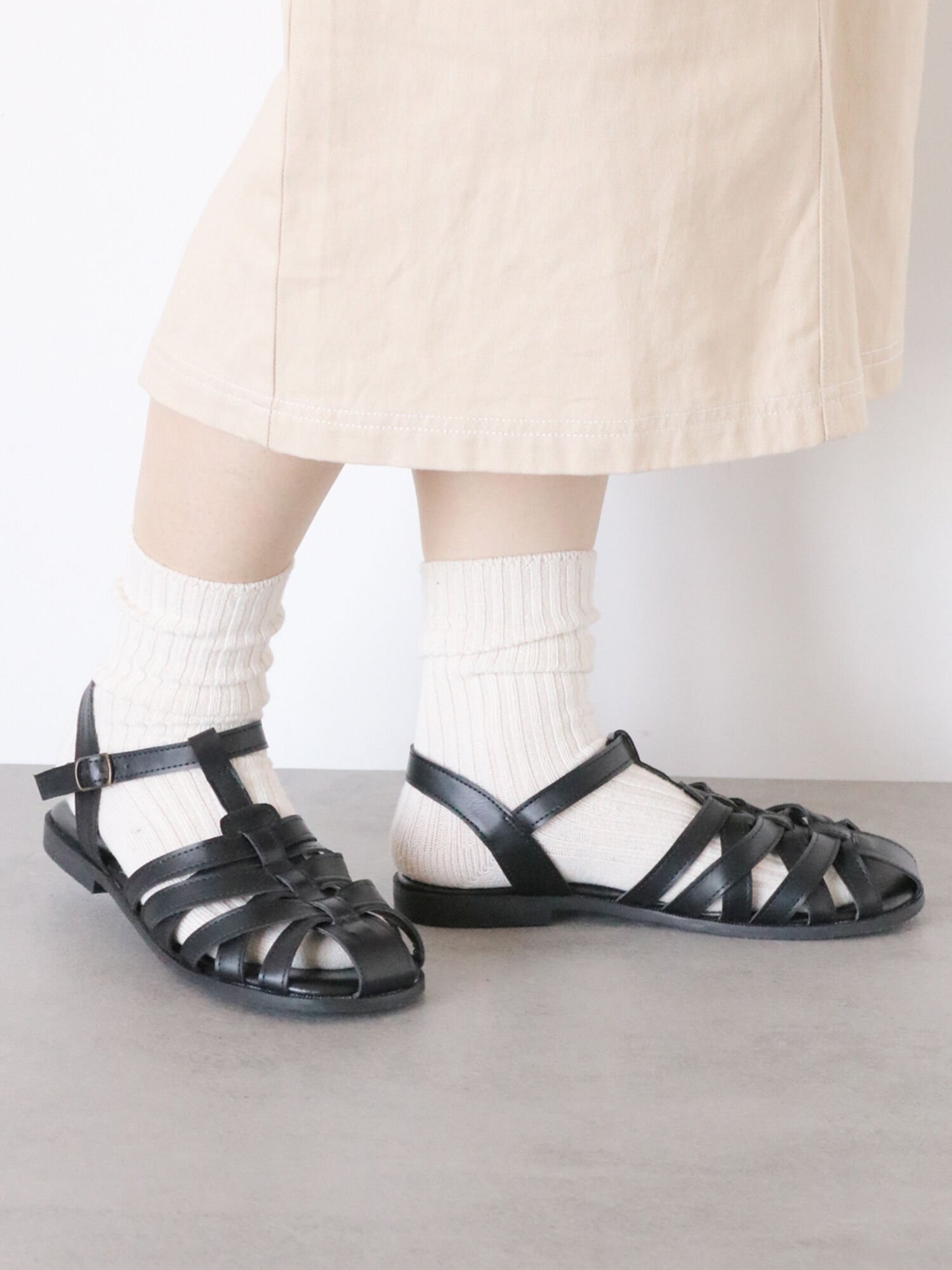 【SALE／30%OFF】ehka sopo グルカサンダル エヘカソポ シューズ・靴 サンダル ブラック ゴールド ブラウン【送料無料】のサムネイル