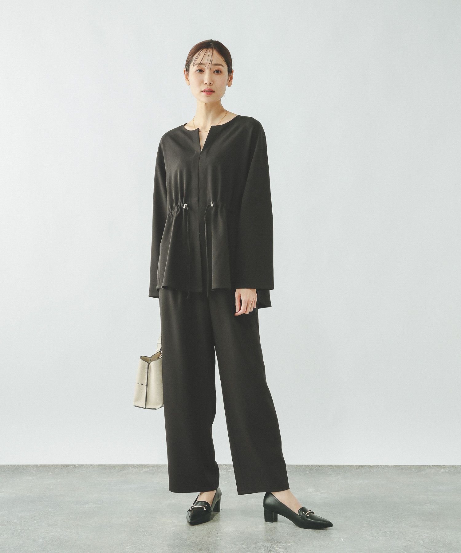 【SALE／20%OFF】GLOBAL WORK ジョーゼットカーディガン*パンツセット/636248 グローバルワーク ワンピース・ドレス その他のワンピース・ドレス ブラック ネイビー【送料無料】 stylife-15518171 Rakuten Fashion サンプル画像3