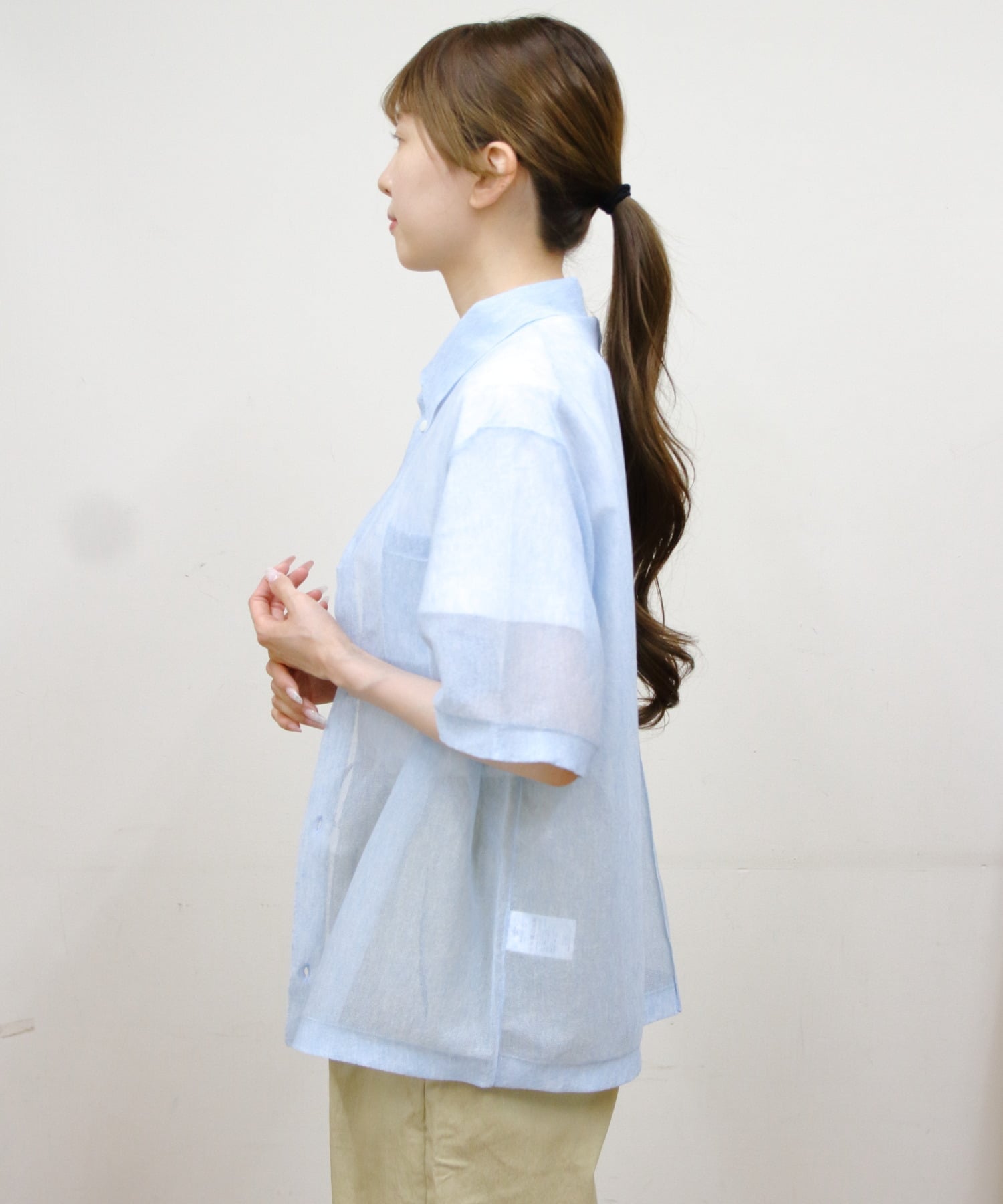 RYE TENDER RYE TENDER/(W)SOMERSET SHIRTS ステップス トップス シャツ・ブラウス ブルー グレー