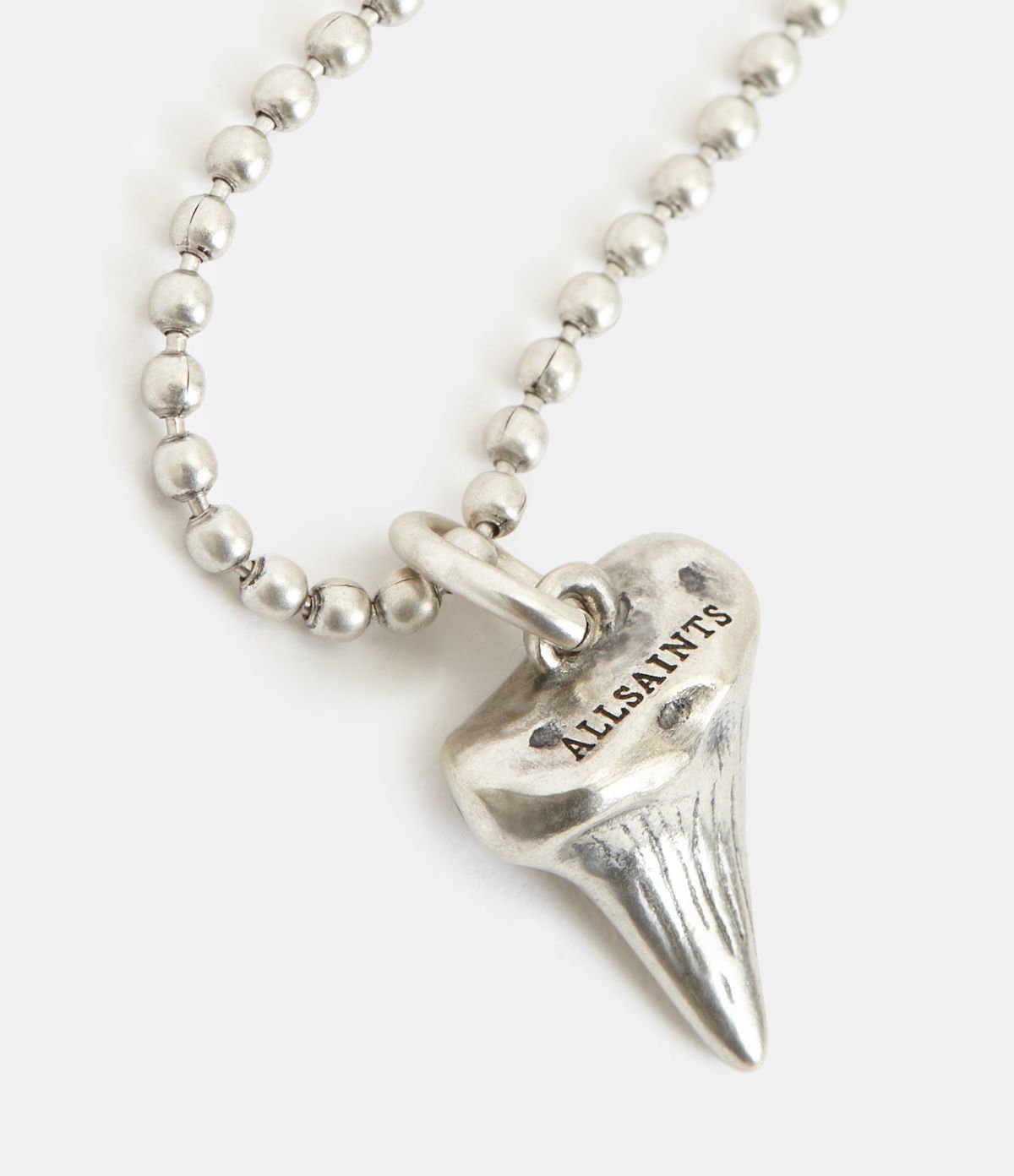 【SALE／50 OFF】ALLSAINTS (M)SHARK TOOTH STERLING SILVER PENDANT NECKLACE オールセインツ アクセサリー 腕時計 ネックレス シルバー【送料無料】