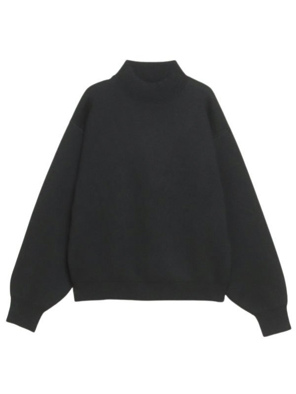 anuans スウェットライクニットプルオーバー アニュアンス トップス ニット ブラック ブラウン グレー ホワイト ピンク【送料無料】のサムネイル