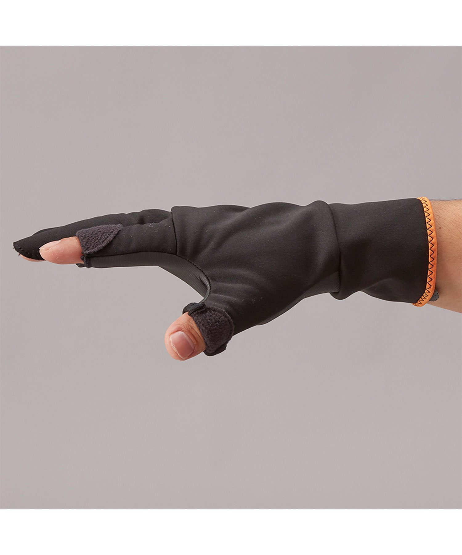 【SALE／40%OFF】FREEKNOT ウィンドシェルグローブ 3本カット L:ブラック フリーノット ファッション雑貨 手袋 ブラック
