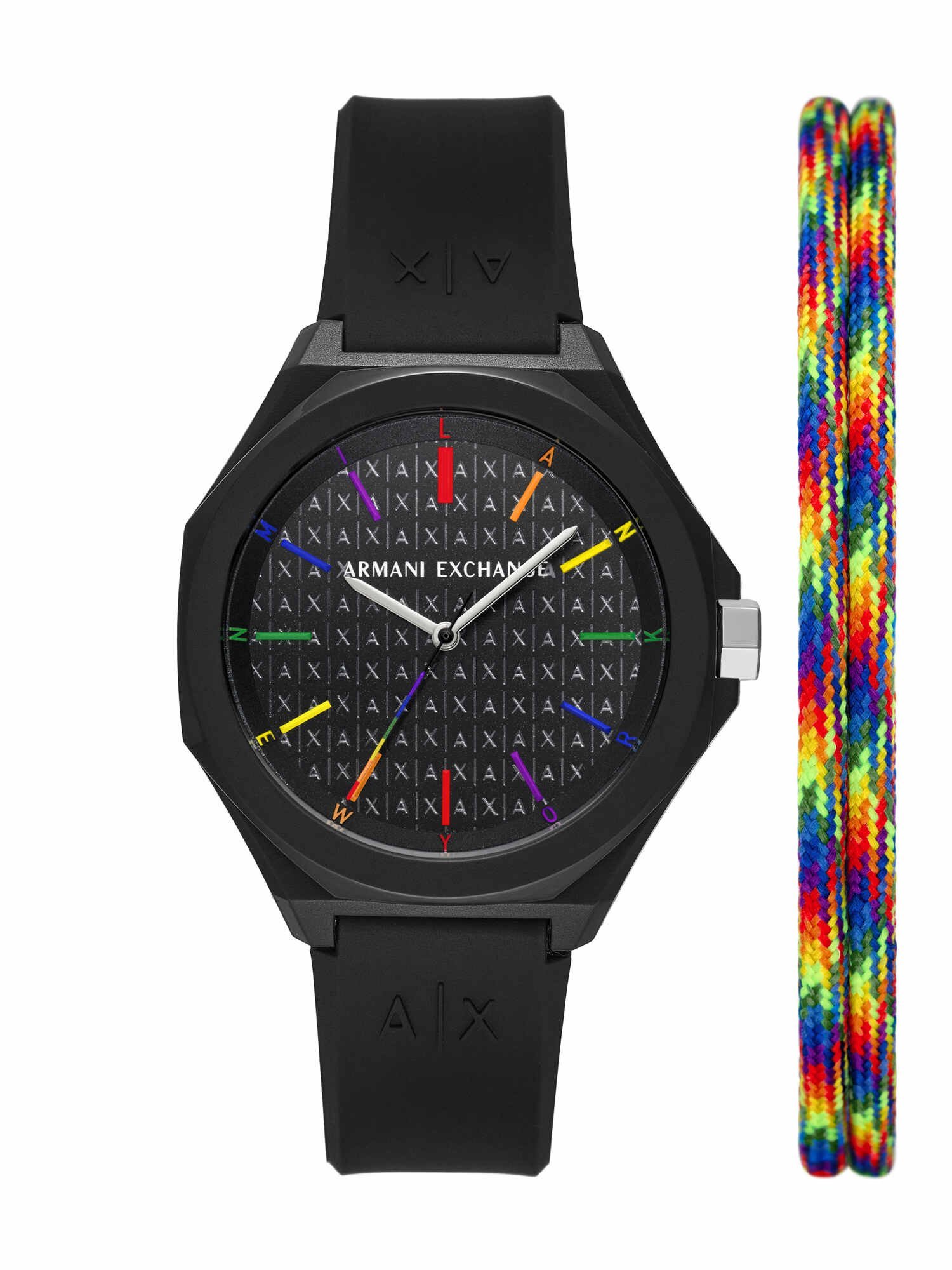 【SALE／40%OFF】A｜X ARMANI EXCHANGE アルマーニ・エクスチェンジ 腕時計 レディース アナログ シリコン AX7158SET ウォッチステーションインターナショナル アクセサリー・腕時計 腕時計【送料無料】