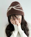 【SALE/33%OFF】WEGO MEN'S リボンシャギーニットキャップ ウィゴー 帽子 ニット帽・ビーニー グレー ブラウン