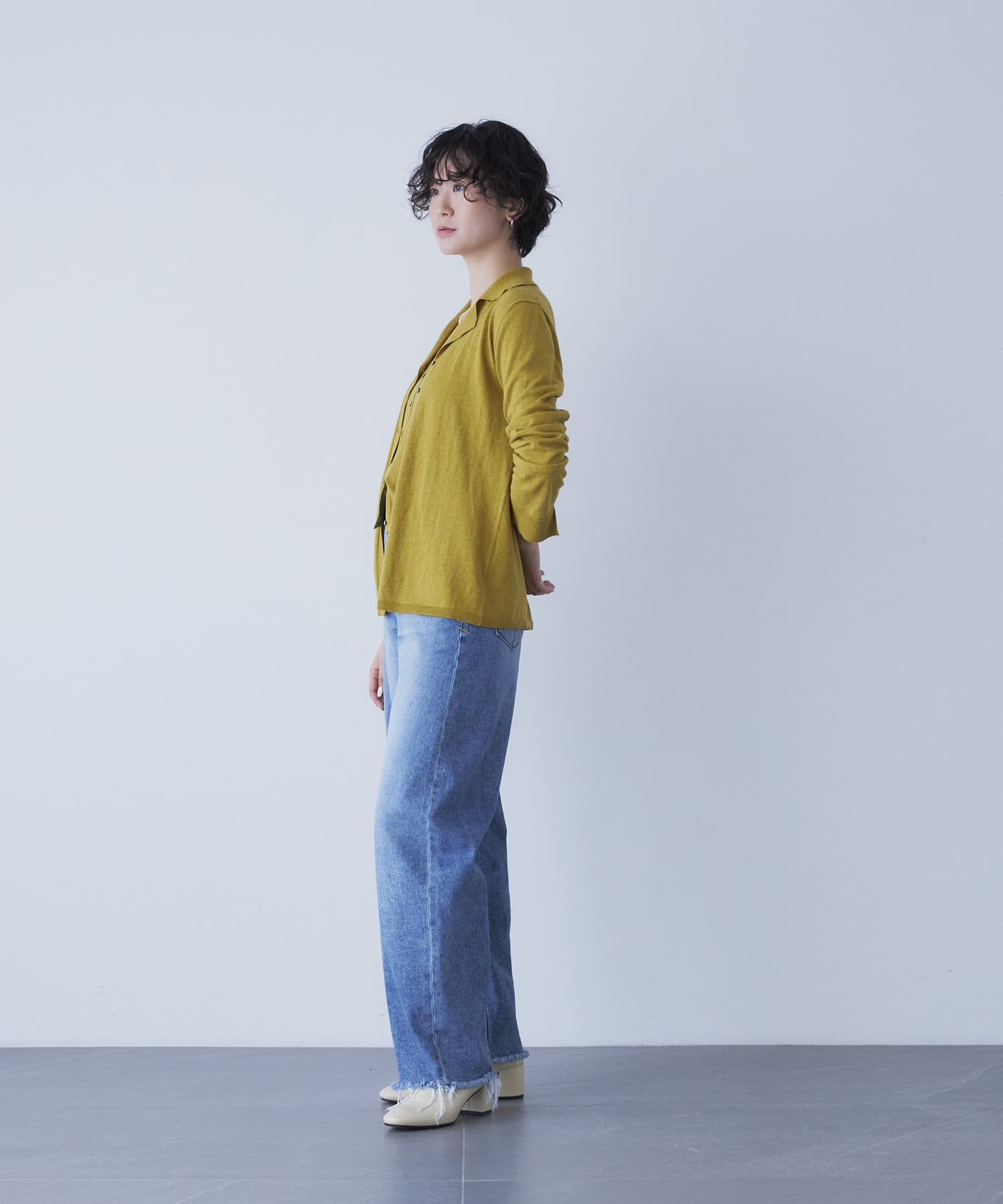 YANUK YANUKWomen's/(W)カーブテーパード "LAURA" ヤヌーク パンツ ジーンズ・デニムパンツ ブルー