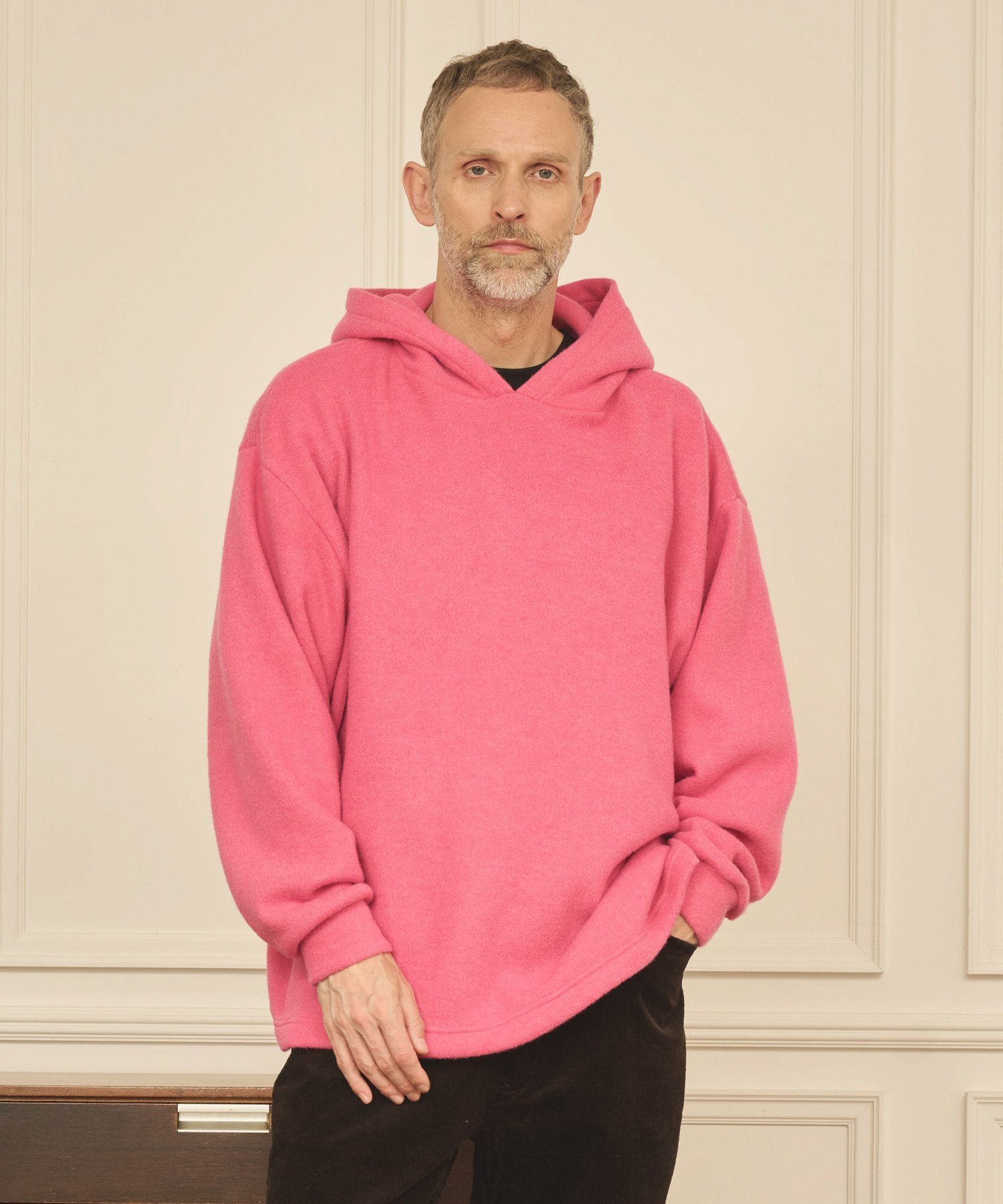 【SALE／50 OFF】KELEN 「KELEN MENS / ケレン メンズ」COLOR KNIT HOODIE ビーアパートメント トップス カットソー Tシャツ ピンク ブラウン ブラック【送料無料】