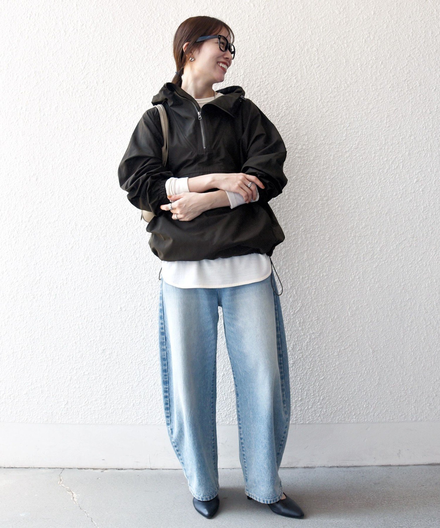 【SALE／35%OFF】SHIPS any SHIPS any: ハーフジップ ビッグ アノラック パーカー シップス ジャケット・アウター マウンテンパーカー ネイビー グリーン【送料無料】