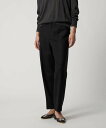 DRAWER FALL1 ウールフラノテーパードパンツ ドゥロワー パンツ スラックス・ドレスパンツ ブラック【送料無料】