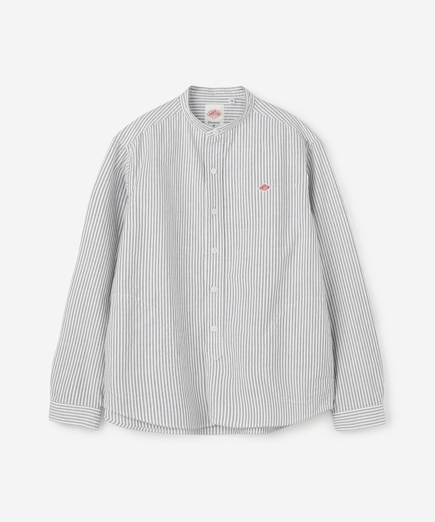 Bshop DANTON ｜ オックスフォード バンドカラーシャツ PLAID WOMEN ビショップ トップス シャツ・ブラウス ネイビー【送料無料】