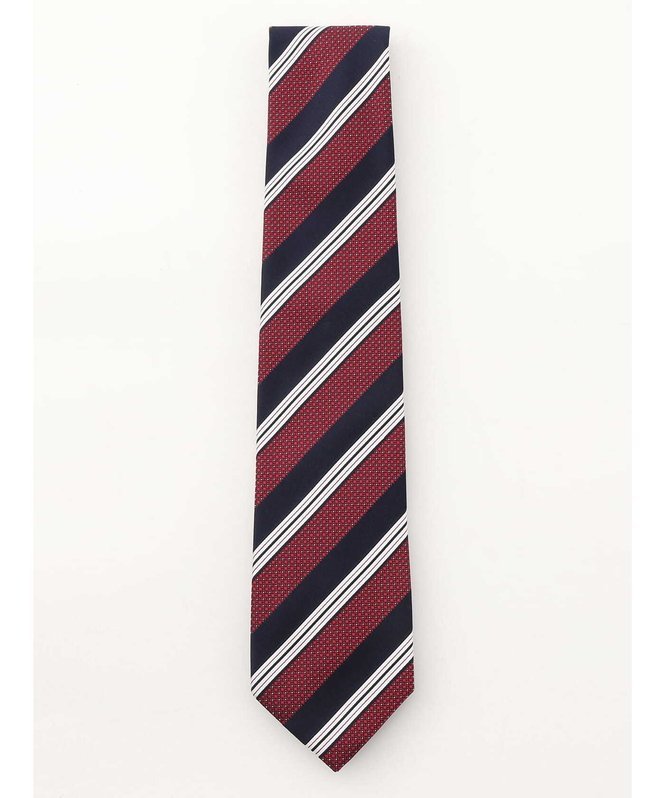 Aquascutum MEN ストライプ小剣クレスト アクアスキュータム スーツ・フォーマル ネクタイ・蝶ネクタイ パープル レッド【送料無料】
