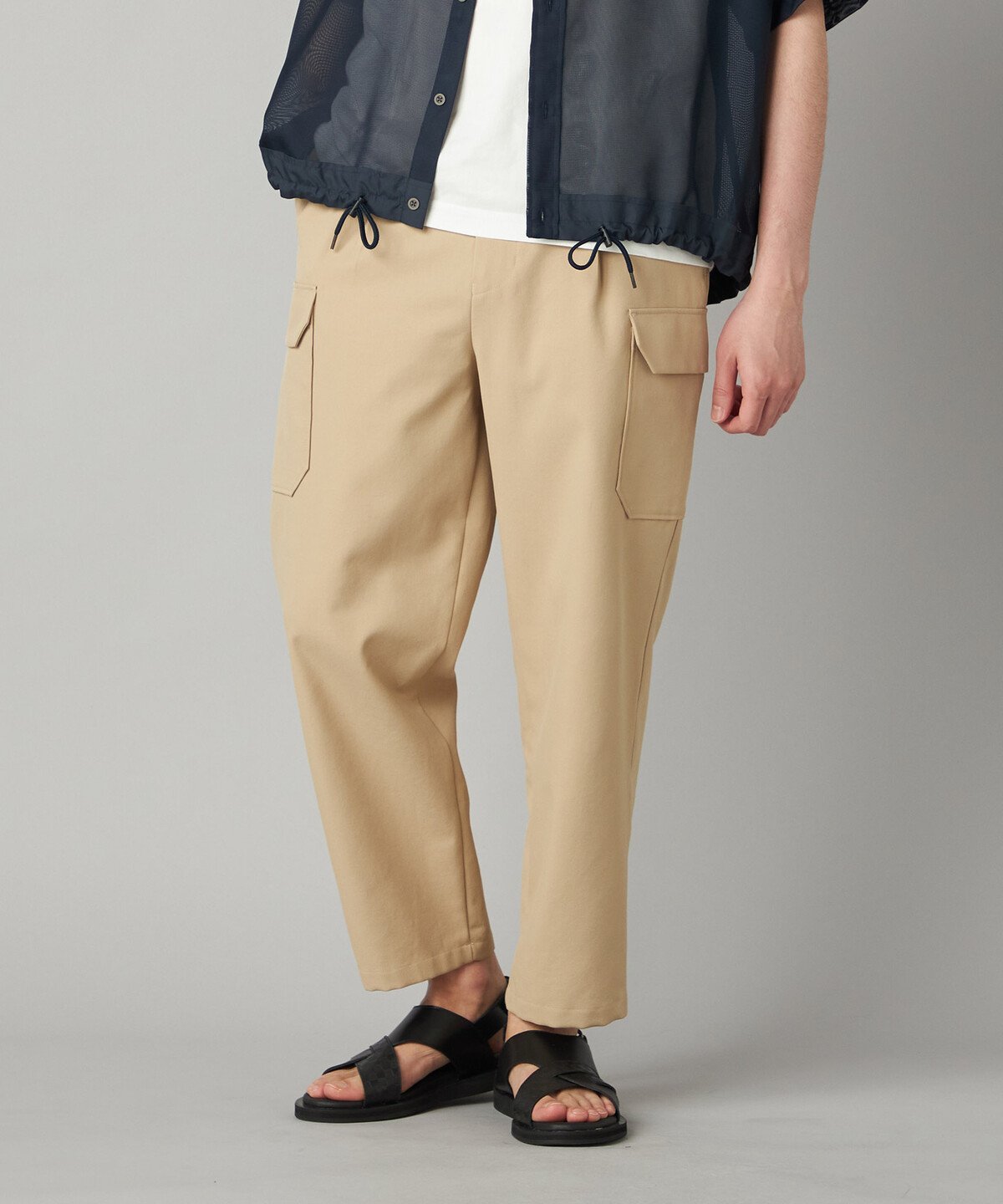 【SALE／30%OFF】COMME CA MEN ライト カーゴパンツ コムサメン パンツ その他のパンツ ベージュ ブラウン【送料無料】