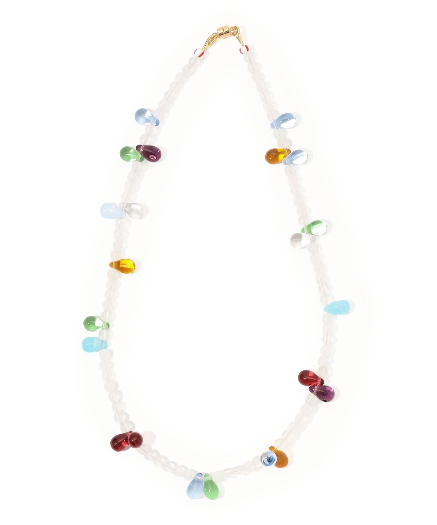 TOMORROWLAND GOODS AGLAGLA Mini Multi Drop Glass Beads ネックレス トゥモローランド アクセサリー・腕時計 ネックレス
