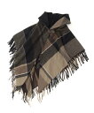 【SALE/45%OFF】grove ギャザーチェックポンチョ グローブ ジャケット・アウター ポンチョ ブラック ピンク ブルー