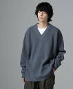 【SALE/40%OFF】NANO universe WEB限定/Vネックオーバーサイズニット ナノユニバース トップス ニット ネイビー グレー ブラウン【送...