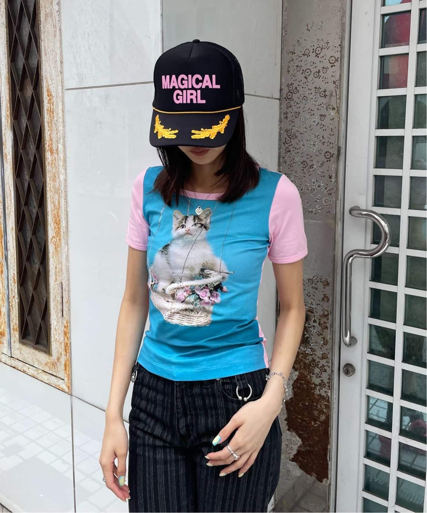 Oriens JOURNAL STANDARD 【Ashley Williams】 BABY TEE(ブルー) オリエンス ジャーナルスタンダード トップス カットソー・Tシャツ ブルー