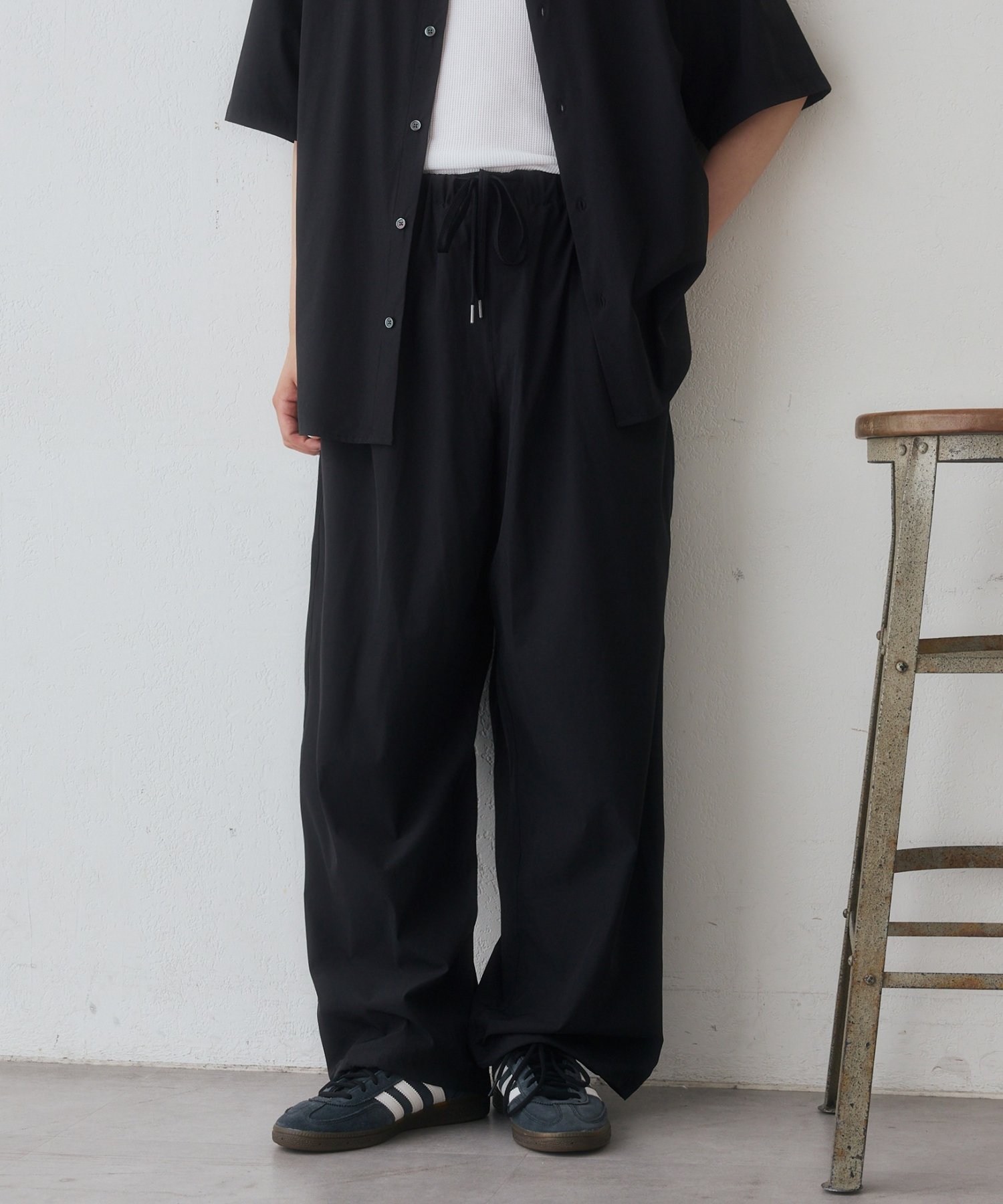 Discoat 【Enlude/多機能】ナイロンストレッチオーバーパンツ《ユニセックス》 ディスコート パンツ その他のパンツ ブラック グレー【送料無料】