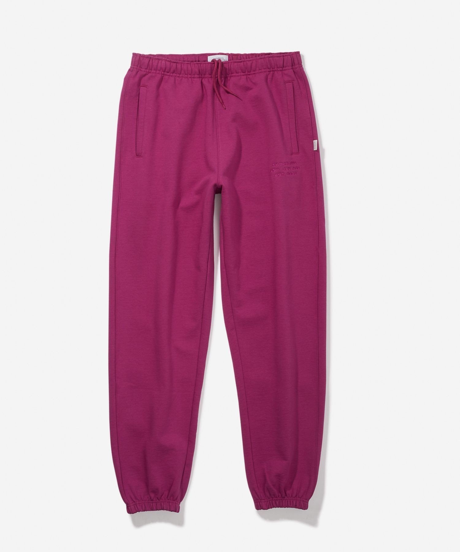 ABRAMS INTERNATIONAL SWEATPANT サタデーズ ニューヨークシティ パンツ その他のパンツ グレー パープル