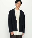 コムサイズム 服 メンズ 【SALE／55%OFF】COMME CA ISM シングルブレスト ニットジャケット コムサイズム ジャケット・アウター テーラードジャケット・ブレザー ネイビー【送料無料】