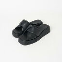 【SALE/20%OFF】quartierglam PLATFORM MULE エリオポール シューズ・靴 サンダル ブラック【送料無料】