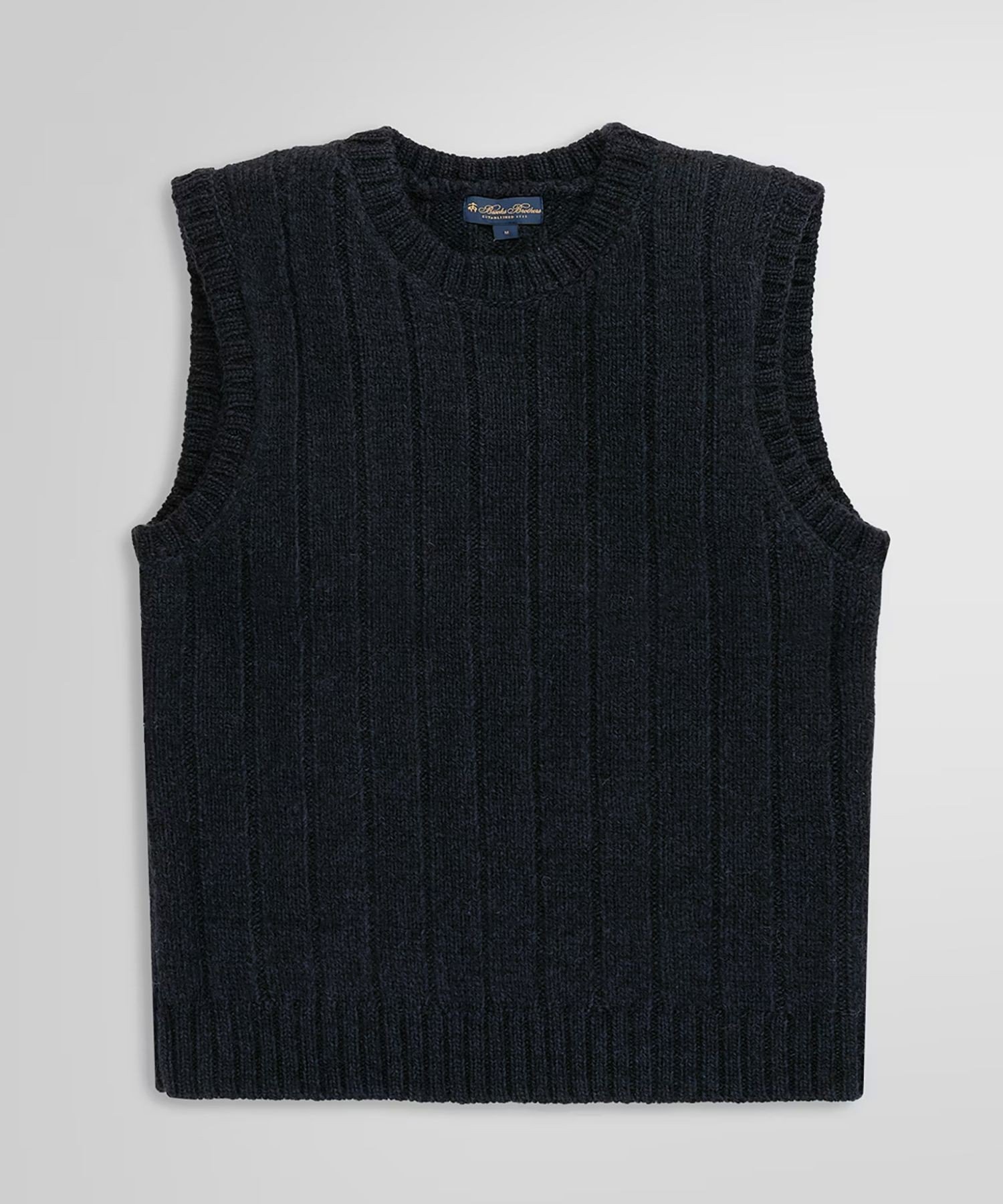 【SALE／50%OFF】BROOKS BROTHERS ウール ローゲージ クルーネックベスト ブルックス ブラザーズ トップス ベスト・ジレ ネイ...