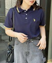 CPCM 【U.S. POLO ASSN.】1ポイント刺繍ポロシャツ シーピーシーエム トップス ポロシャツ ブラック ネイビー ベージュ グリーン【送料無料】