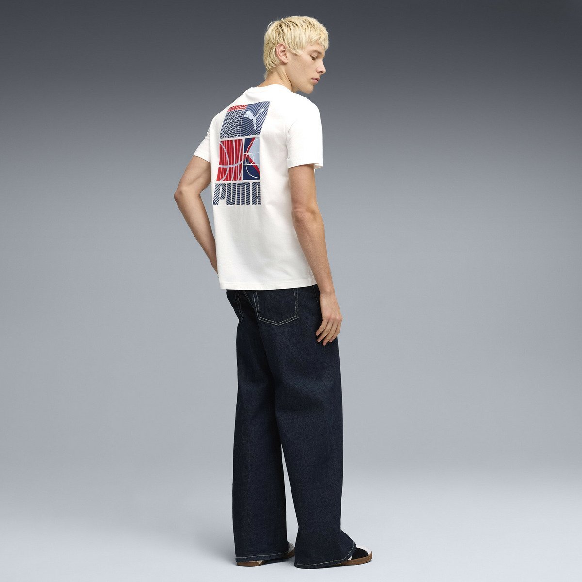 メンズ グラフィック スポーツ 半袖 Tシャツ GRAPHIC Tee プーマ トップス カットソー・Tシャツ ホワイト