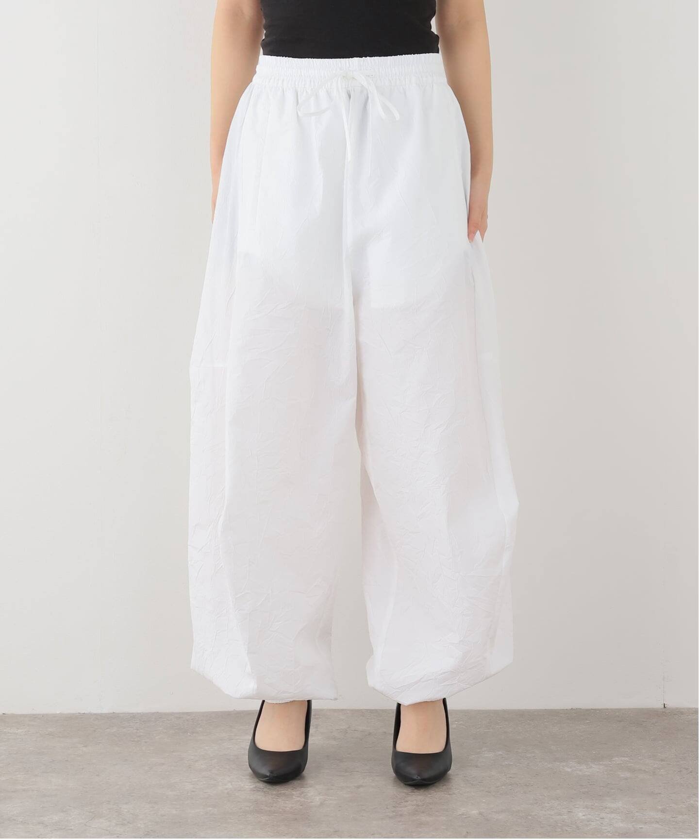 JOURNAL STANDARD L'ESSAGE ROHE/ローエ Volume crushed cotton trousers パンツ ジャーナルスタンダード レサージュ パンツ その他のパンツ ホワイト