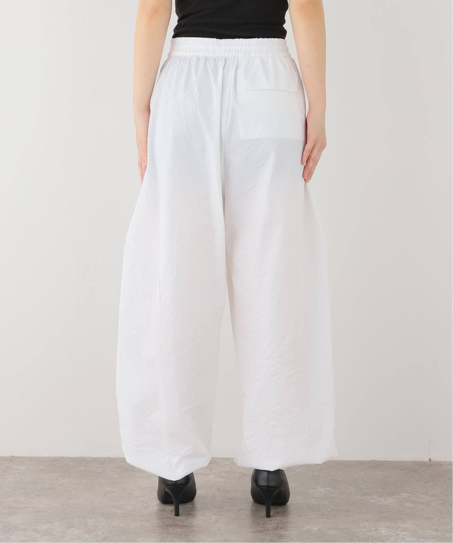 JOURNAL STANDARD L'ESSAGE ROHE/ローエ Volume crushed cotton trousers パンツ ジャーナルスタンダード レサージュ パンツ その他のパンツ ホワイト