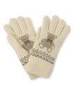 【SALE/30%OFF】OberTashe 内ボア テディベア5指手袋 エスペランサ ファッション雑貨 手袋 ブラウン ブラック ホワイト