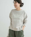URBAN RESEARCH DOORS カレッジロゴスウェット アーバンリサーチドアーズ トップス スウェット・トレーナー グレー ピンク【送料無料】