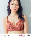 Wing ウイング 【ハイライトブラ】 ブラジャー 立体感のあるバストをメイク ウイング インナー・ルームウェア ブラジャー グレー