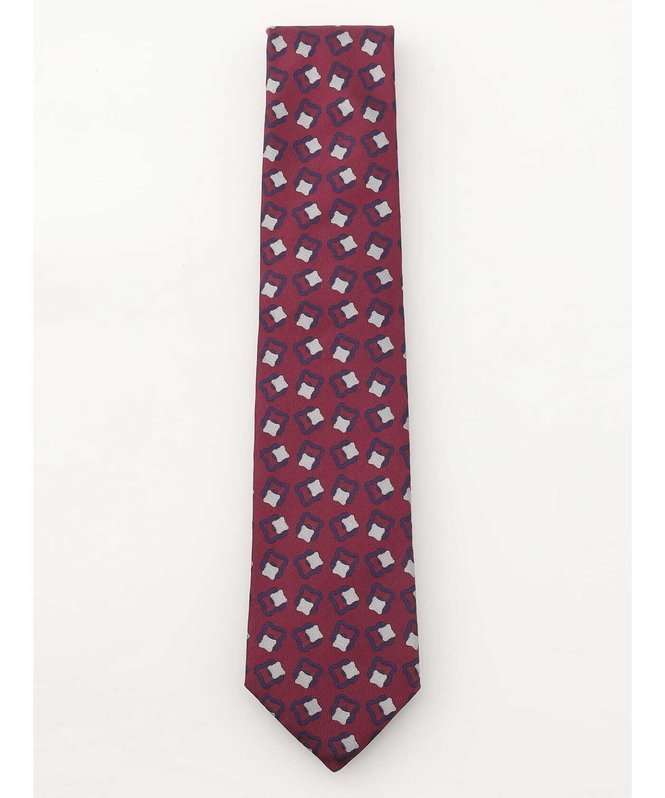 Aquascutum MEN クラフトフラワーパターン アクアスキュータム スーツ・フォーマル ネクタイ・蝶ネクタイ ネイビー レッド【送料無料】