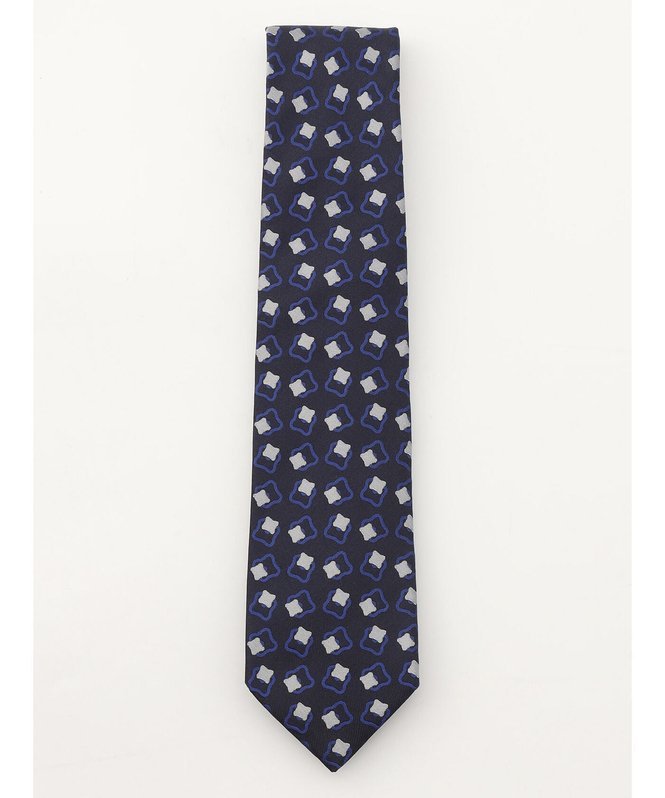 Aquascutum MEN クラフトフラワーパターン アクアスキュータム スーツ・フォーマル ネクタイ・蝶ネクタイ ネイビー レッド【送料無料】