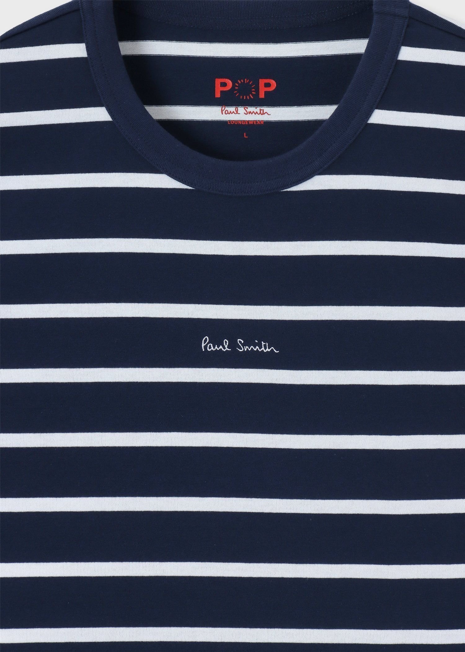 Paul Smith ボーダー 長袖クルーネック Tシャツ ポール・スミス インナー・ルームウェア その他のインナー・ルームウェア ネイビー ホワイト【送料無料】
