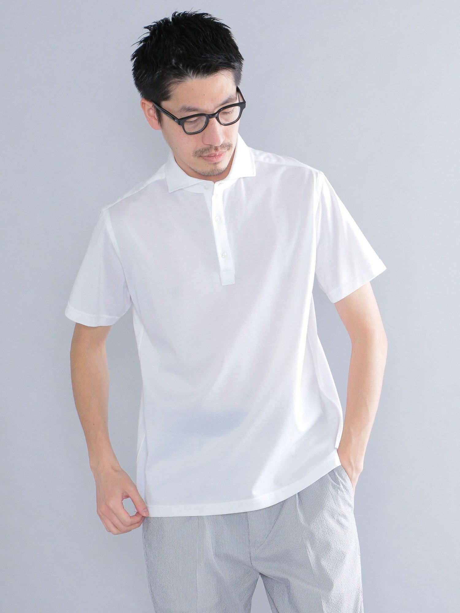 【SALE／65%OFF】SHIPS MEN SHIPS:ALBINI 32ゲージ カノコ無地 ポロシャツ シップス トップス ポロシャツ イエロー ホワイト グリーン ブルー ネイビー ブラウン ベージュ ピンク ブラック グレー【送料無料】