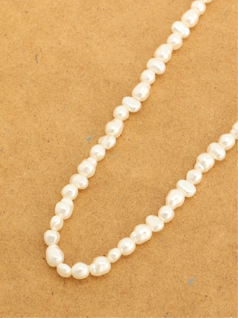 【SALE／28%OFF】LAKOLE (W)バロックパール風ネックレス ラコレ アクセサリー・腕時計 ネックレス ホワイトのサムネイル