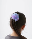 BAYFLOW チュールポンポンヘアゴム ベイフロー ヘアアクセサリー ヘアゴム ピンク パープル