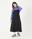 【SALE/50%OFF】MILKFED. JUMPER SKIRT ミルクフェド ワンピース・ドレス ジャンパースカート ブラック イエロー【送料無料】